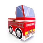 Carro de Bomberos de Cartón – Juguete Ecológico para Niños 🚒